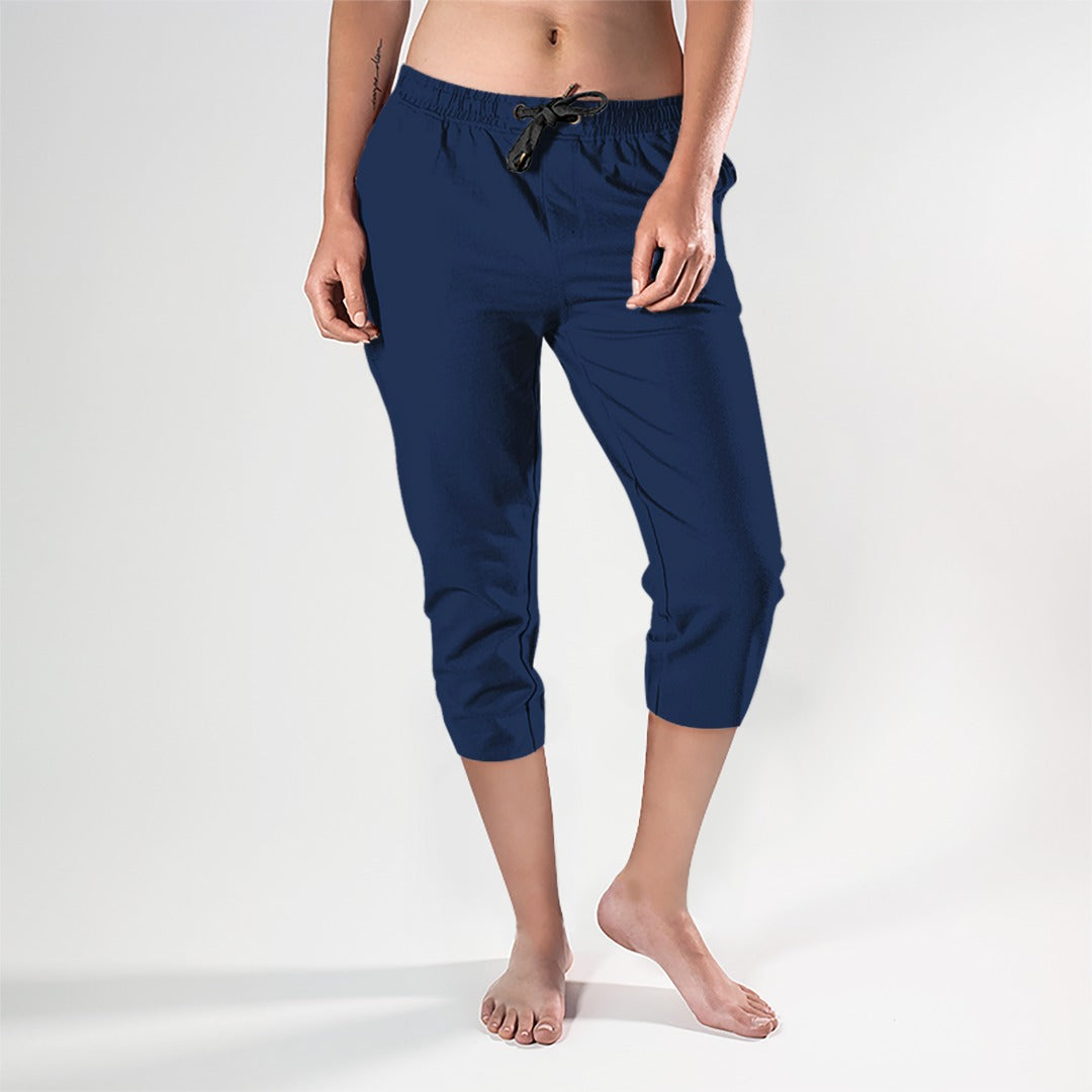 PREORDER 81003cj SOLID Navy POD CAPRI JOGGERS