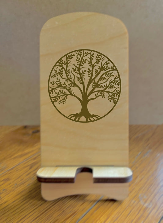 20092 LEW PHONE STAND w Tree Of Life HQ-TBM