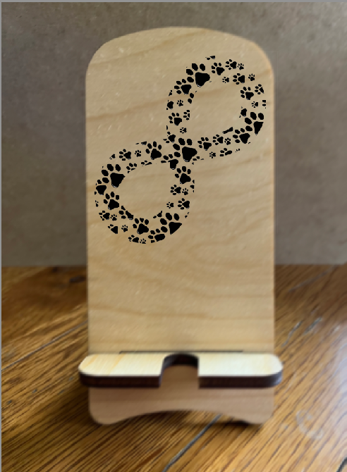 20103 LEW PHONE STAND w Infinity Paws HQ-TBM