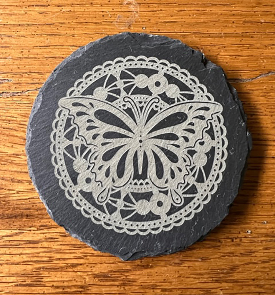 20034 Lace Mandala Butterfly COASTER SET HQ-TBM