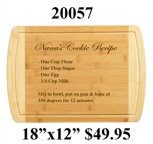 20057 CUSTOM Your Recipe CUTTING BOARD HQ-TBM