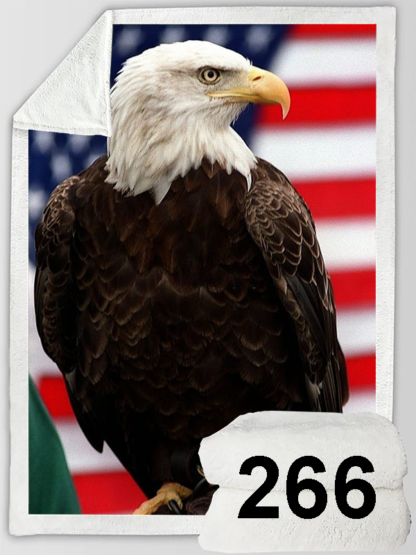 PREORDER Eagle 60"x80" Sherpa Blanket