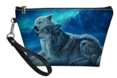 PREORDER Wolf #7 Cosmetic Pouch Wristlet