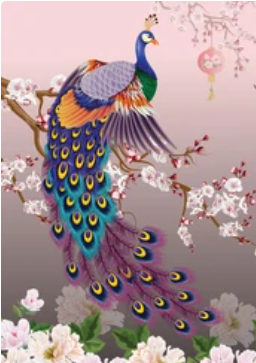 PREORDER 90033 Peacock Splendor Sherpa Blanket