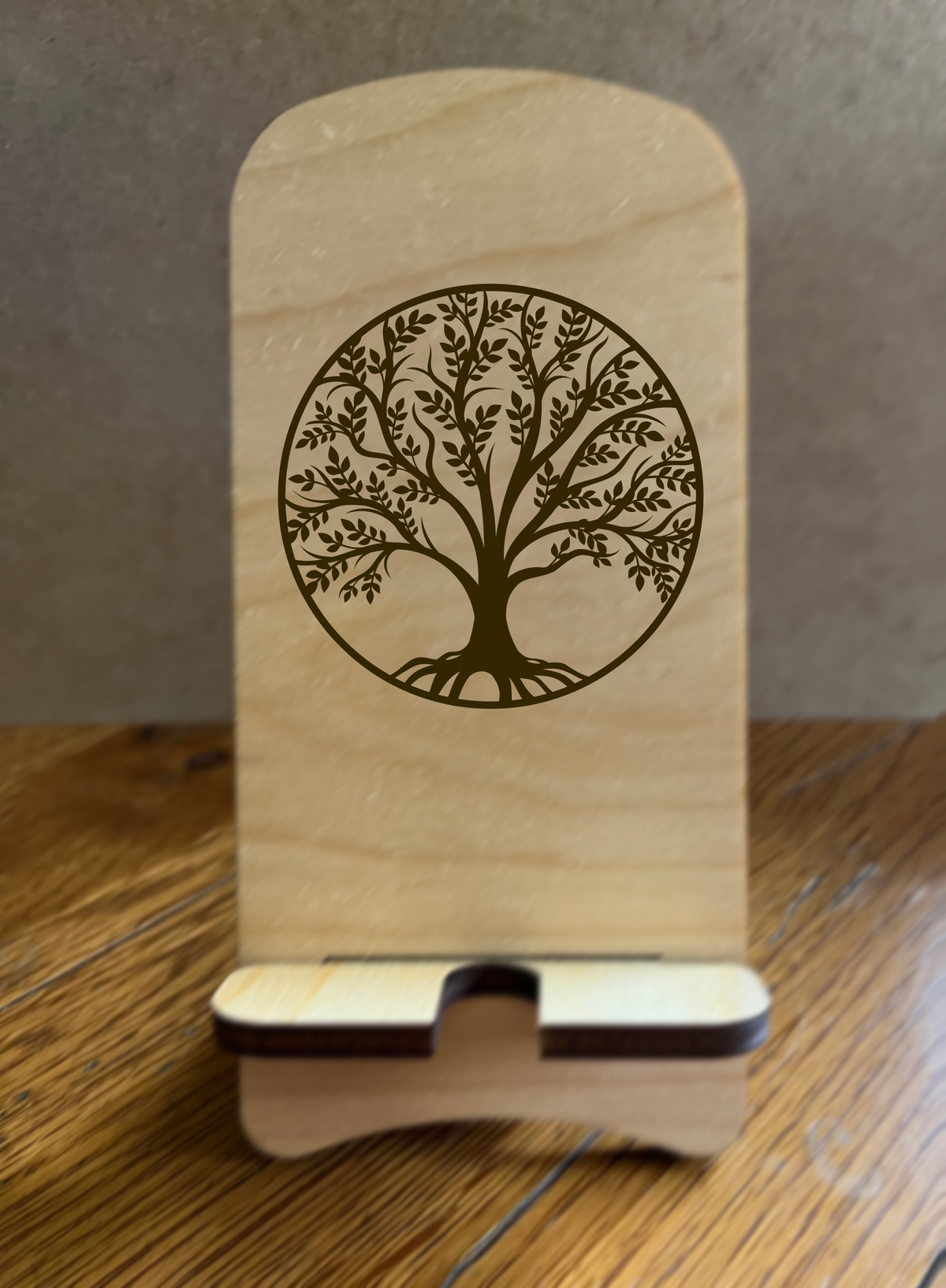 20092 LEW PHONE STAND w Tree Of Life HQ-TBM